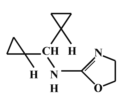 Формула вещества Рилменидин
